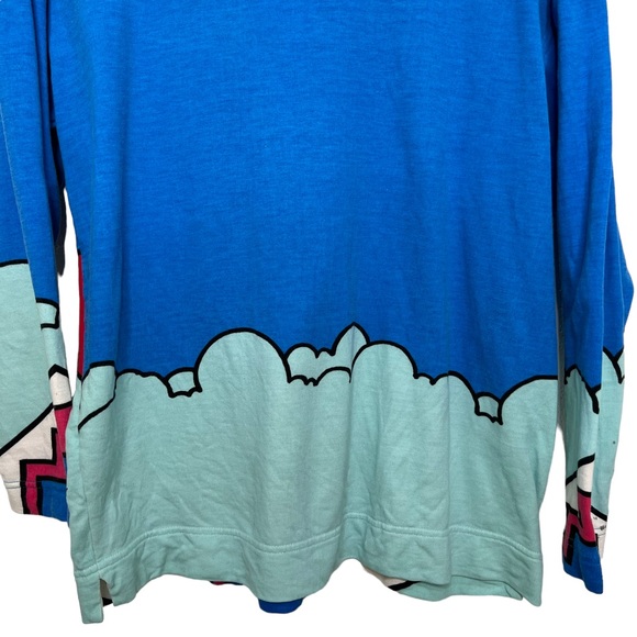 VTG 1987 Peter Max Neo Max New Atlantis / Playing Clouds Long Sleeve Shirt Small - Picture 8 of 16